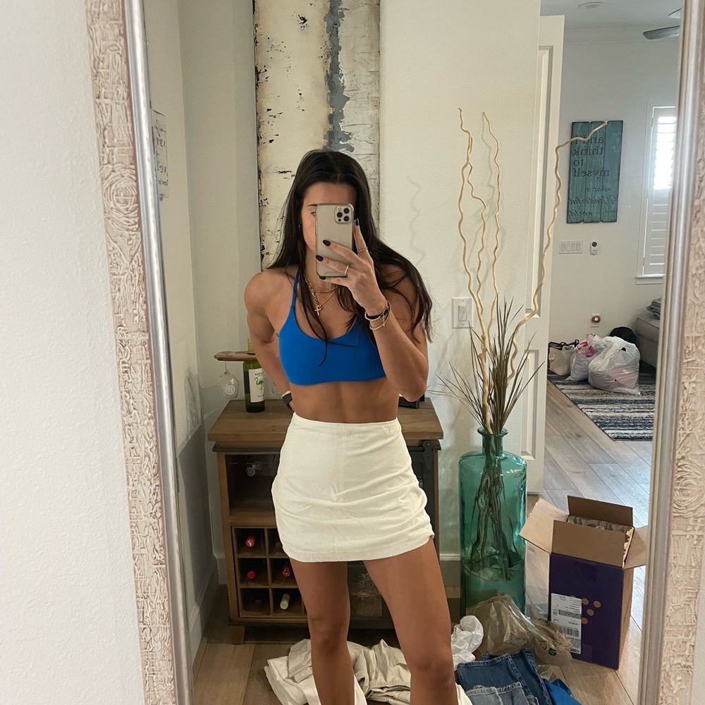Abercrombie Skort Cream/White. Never used with tags.